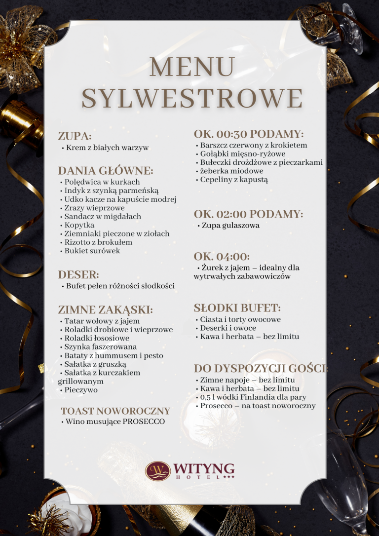 Oferta sylwestrowa 2026 wityng